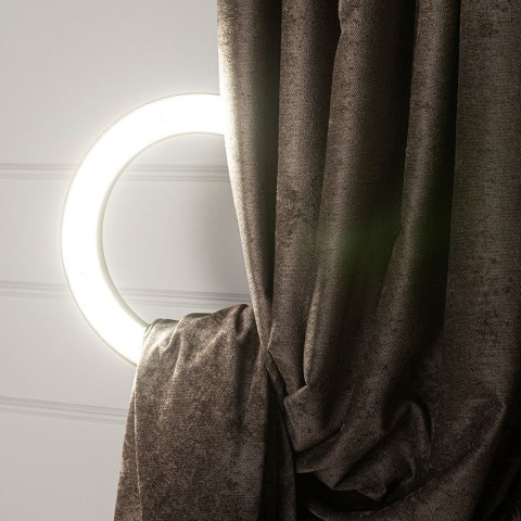 SOFT Tkanina dekoracyjna, wysokość 285cm, kolor 009 ciemny chłodny brązowy TD0035/TDP/009/000285/1