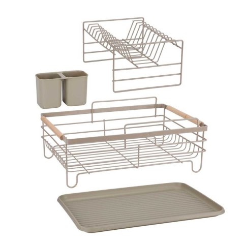 SUSZARKA DO NACZYŃ Z OCIEKACZEM I TACĄ E-8190 BEŻOWA