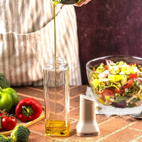 SZKLANA BUTELKA 500ml Z NALEWAKIEM DO OCTU I OLIWY KINGHOFF KH-2004