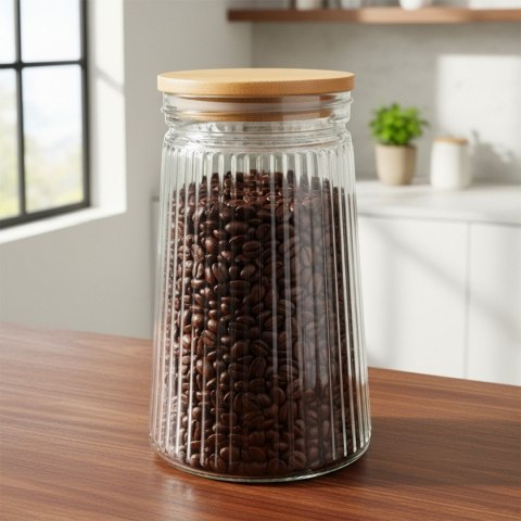 SZKLANY POJEMNIK KUCHENNY NA PRODUKTY SYPKIE 1L 229247