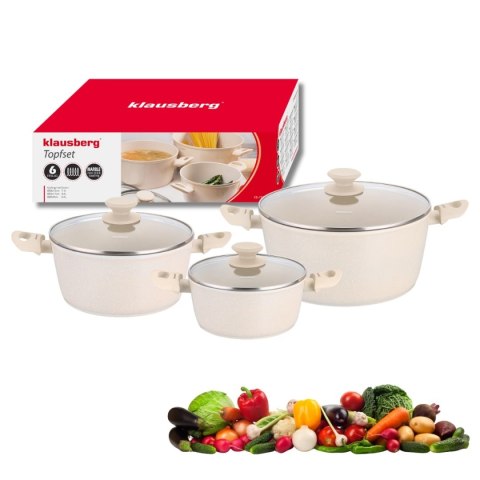 ZESTAW 6 ELEM. GARNKÓW MARMURKOWYCH KLAUSBERG KB-7960