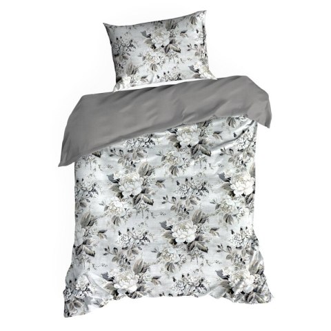 KOMPLET POŚCIELI SATYNOWEJ SPRING 62 140 X 200 CM SREBRNY