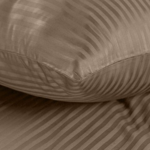 KOMPLET POŚCIELI SATYNOWEJ VERA 140 X 200 CM BRĄZOWY