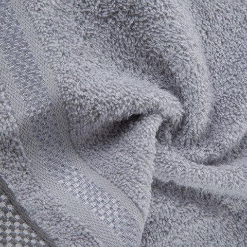 RĘCZNIK ABBIE (04) 70 X 140 CM SREBRNY