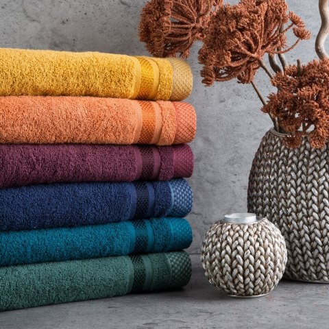 RĘCZNIK ABBIE (04) 70 X 140 CM SREBRNY