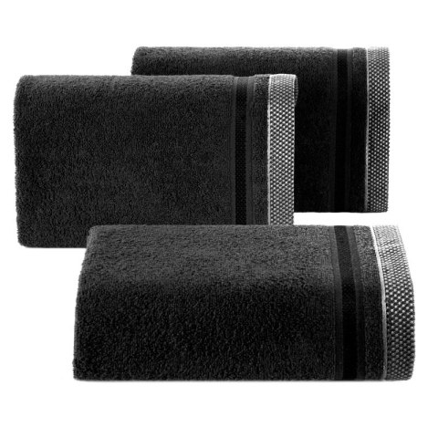 RĘCZNIK ABBIE (11) 70 X 140 CM CZARNY