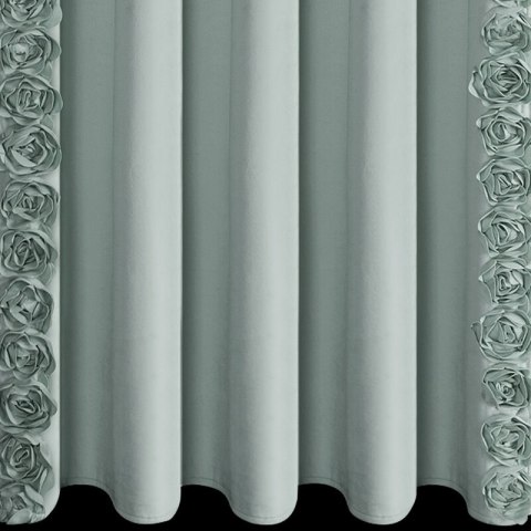 ZASŁONA GOTOWA ROSES 14 NA TAŚMIE 140 X 270 CM MIĘTOWY