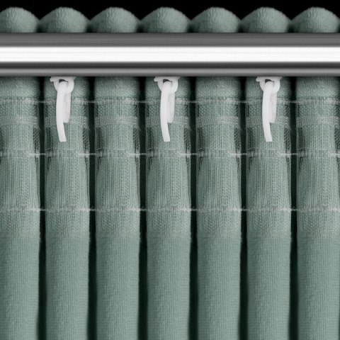 ZASŁONA GOTOWA ROSES 14 NA TAŚMIE 140 X 270 CM MIĘTOWY