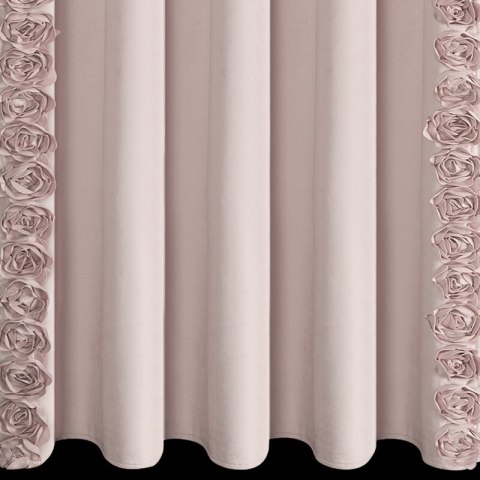 ZASŁONA GOTOWA ROSES 14 NA TAŚMIE 140 X 270 CM PUDROWY
