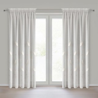 FIRANA GOTOWA AURELIA NA TAŚMIE 140 X 270 CM KREMOWY