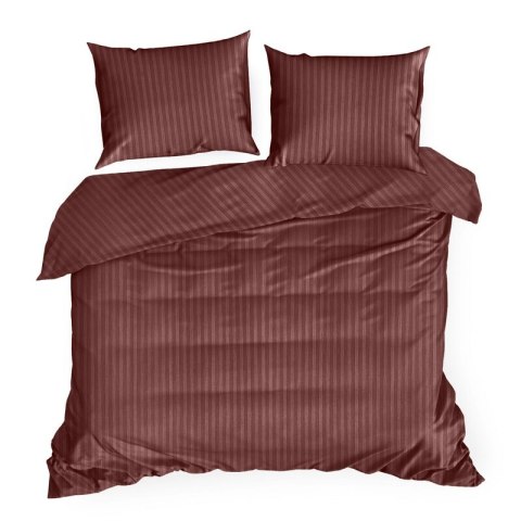 KOMPLET POŚCIELI SATYNOWEJ VERA 160 X 200 CM BURGUNDOWY