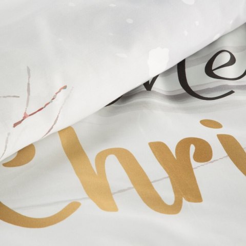 ŚWIĄTECZNY KOMPLET POŚCIELI JOYFULL 160 X 200 CM BIAŁY