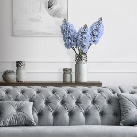 ŚWIECZNIK DEKORACYJNY SOLEN (01) O 7 X 10 CM SREBRNY