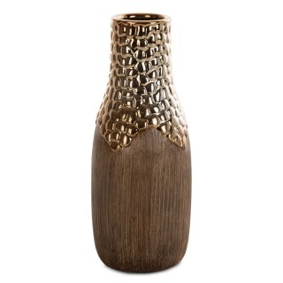 WAZON DEKORACYJNY NEVIA (01) O 15 X 33 CM JASNOBRĄZOWY