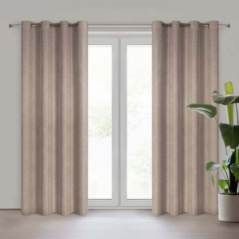 ZASŁONA GOTOWA ADELINA 140 X 250 CM BRĄZOWY