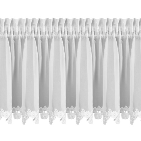 FIRANA GOTOWA LILI NA TAŚMIE 150 X 30 CM BIAŁY