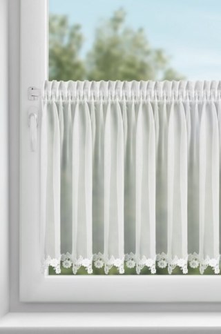 FIRANA GOTOWA LILI NA TAŚMIE 150 X 60 CM BIAŁY