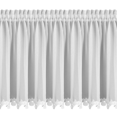 FIRANA GOTOWA LILI NA TAŚMIE 150 X 60 CM BIAŁY