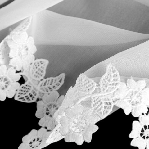 FIRANA GOTOWA LILI NA TAŚMIE 150 X 60 CM BIAŁY