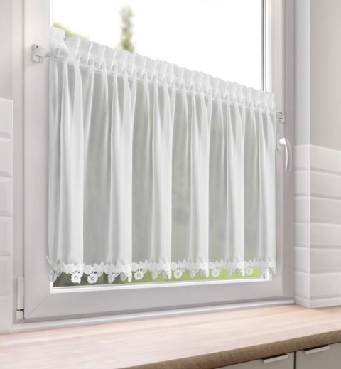 FIRANA GOTOWA LILI NA TAŚMIE 150 X 60 CM BIAŁY