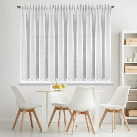 FIRANA GOTOWA LILI NA TAŚMIE 400 X 145 CM BIAŁY