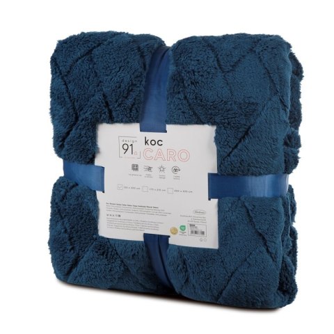 KOC D91 CARO 150 X 200 CM GRANATOWY