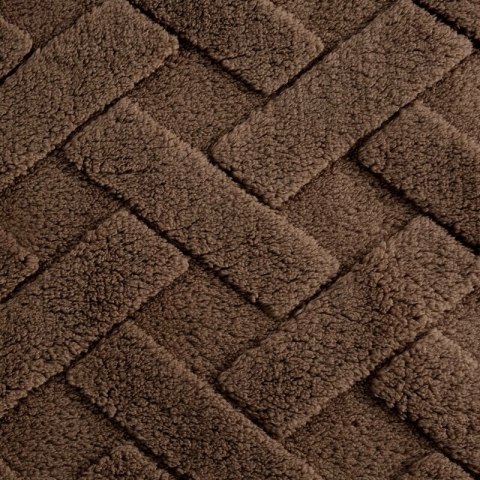 KOC D91 CARO 200 X 220 CM CIEMNOBRĄZOWY