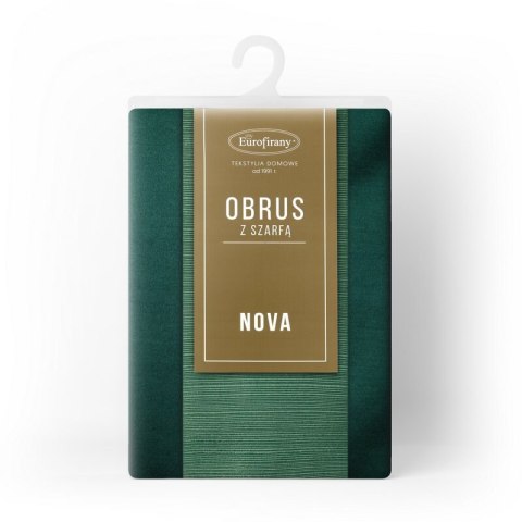 OBRUS GLAMO 140 X 300 CM ZIELONY