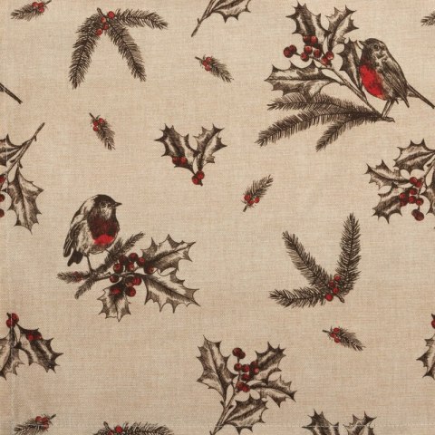 OBRUS ŚWIĄTECZNY MELODY 145 X 300 CM BEŻOWY