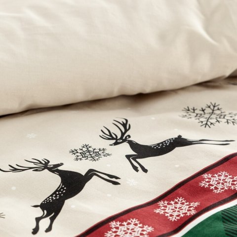 ŚWIĄTECZNY KOMPLET POŚCIELI AUSTIN 140 X 200 CM CZERWONY