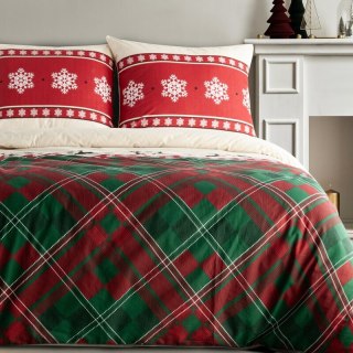 ŚWIĄTECZNY KOMPLET POŚCIELI AUSTIN 220 X 200 CM CZERWONY