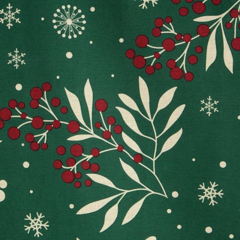 ŚWIĄTECZNY KOMPLET POŚCIELI CRISTIAN 160 X 200 CM BUTELKOWY ZIELONY