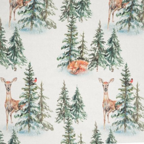 ŚWIĄTECZNY KOMPLET POŚCIELI DEER 220 X 200 CM BIAŁY