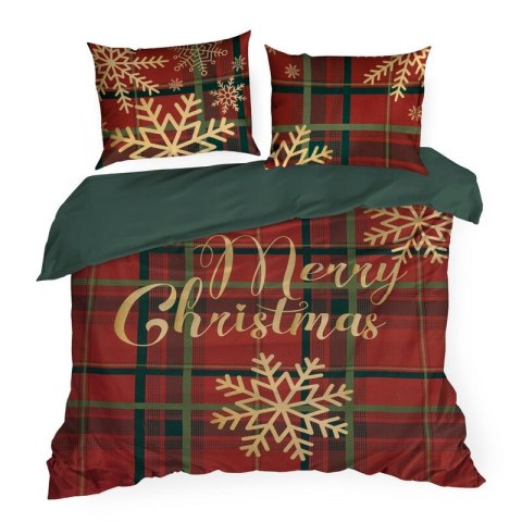 ŚWIĄTECZNY KOMPLET POŚCIELI ESTRELLA 160 X 200 CM CZERWONY