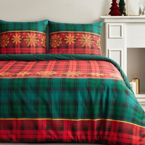 ŚWIĄTECZNY KOMPLET POŚCIELI GLORY 220 X 200 CM CZERWONY