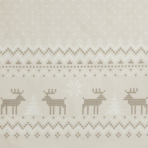 ŚWIĄTECZNY KOMPLET POŚCIELI LUKE 160 X 200 CM BEŻOWY