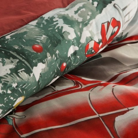 ŚWIĄTECZNY KOMPLET POŚCIELI XMAS 220 X 200 CM CZERWONY