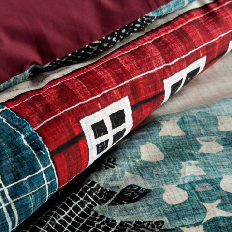 ŚWIĄTECZNY KOMPLET POŚCIELI NIKO 140 X 200 CM CZERWONY