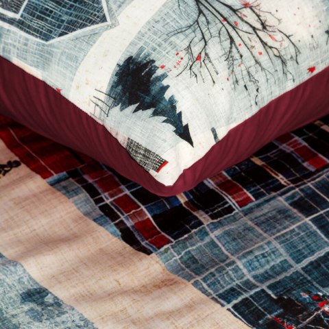 ŚWIĄTECZNY KOMPLET POŚCIELI NIKO 220 X 200 CM CZERWONY