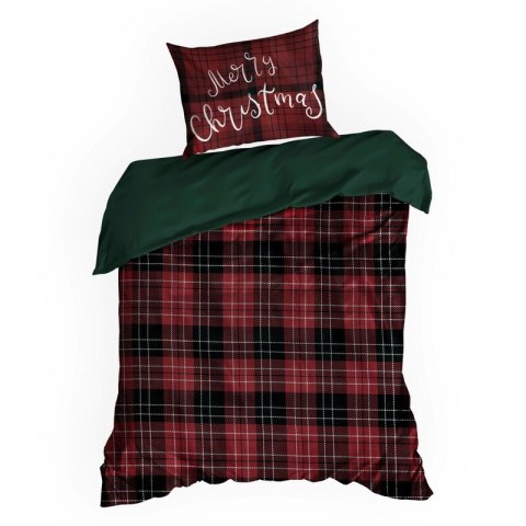 ŚWIĄTECZNY KOMPLET POŚCIELI NOELLIE 220 X 200 CM BORDOWY