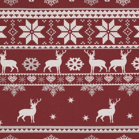 ŚWIĄTECZNY KOMPLET POŚCIELI OSLO 140 X 200 CM CZERWONY