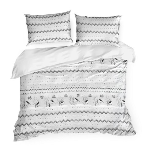 ŚWIĄTECZNY KOMPLET POŚCIELI TASHA 160 X 200 CM BIAŁY