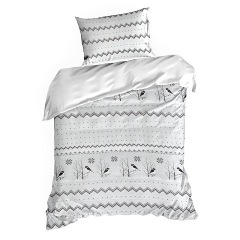ŚWIĄTECZNY KOMPLET POŚCIELI TASHA 160 X 200 CM BIAŁY