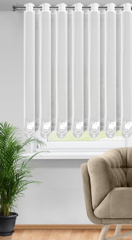 FIRANA GOTOWA LETI 350 X 160 CM BIAŁY