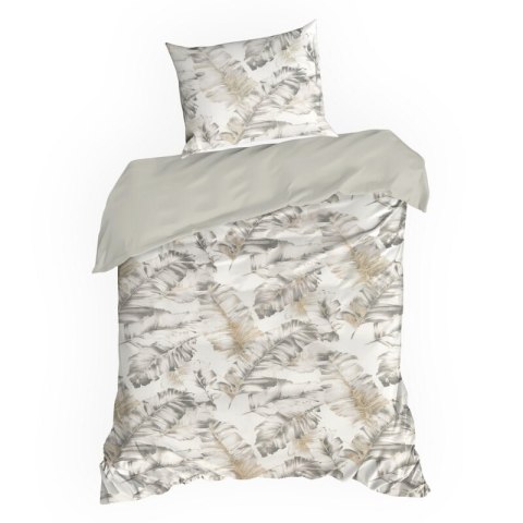 KOMPLET POŚCIELI BAWEŁNIANEJ LAYLA 140 X 200 CM BIAŁY