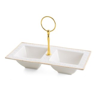 MISA DEKORACYJNA OLIVIA (01) 23 X 13 X 16 CM BIAŁY