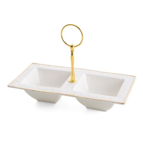 MISA DEKORACYJNA OLIVIA (01) 23 X 13 X 16 CM BIAŁY