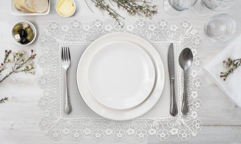 OBRUS CINDY 30 X 40 CM BIAŁY