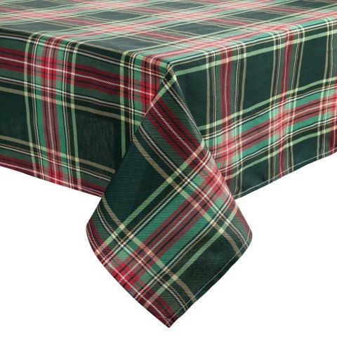 OBRUS ŚWIĄTECZNY AURORA 145 X 260 CM CZERWONY