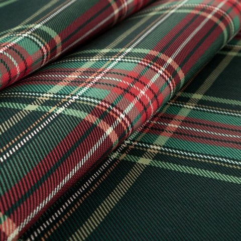 OBRUS ŚWIĄTECZNY AURORA 40 X 180 CM CZERWONY